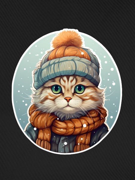 Katze im Winter
