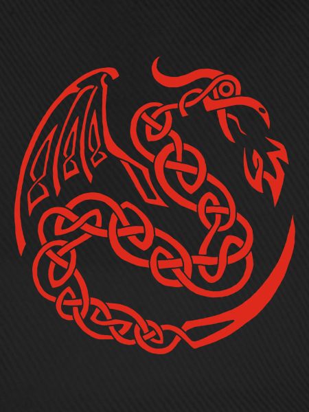 Roter keltischer Drache