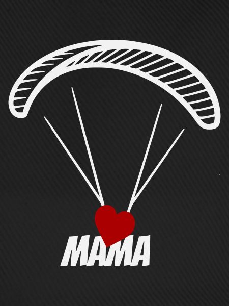 Paragliding Mama mit Herz