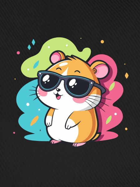 Hamster Spaß Coole Brillen