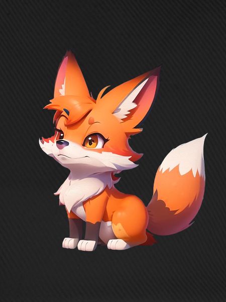 Entzückender Chibi Fuchs