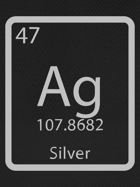 Silber Argentum chemisches Element Periodensystem