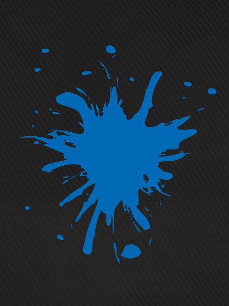Farbspritzer blau