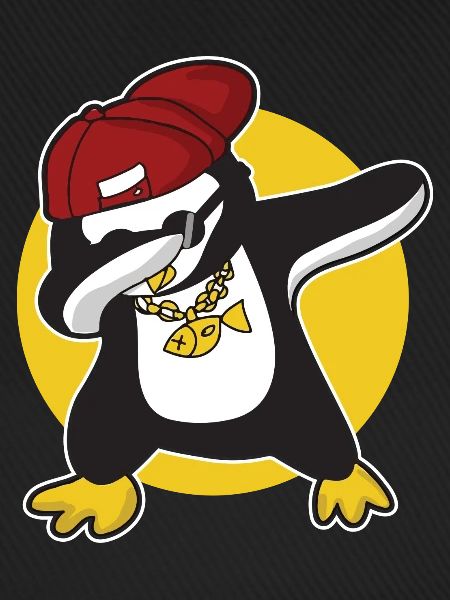 Dabbing Pinguin knuffig