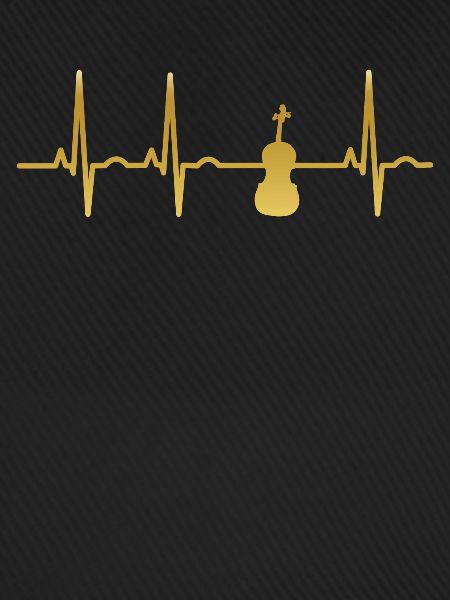 evolution ekg heartbeat fiddle geige