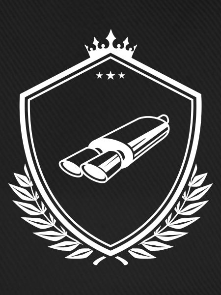 Auspuff Tuning Wappen