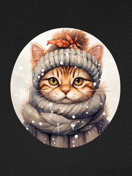 Katze im Winter