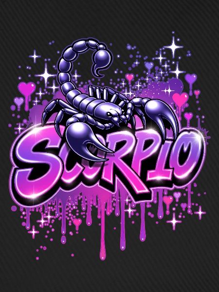 ♏ -Skorpion- Sternzeichen im Graffiti-Stil