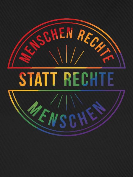 Menschenrechte Statement Pride Regenbogen