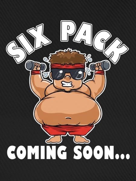 Sixpack Coming Soon – Lustiger Bodybuilder