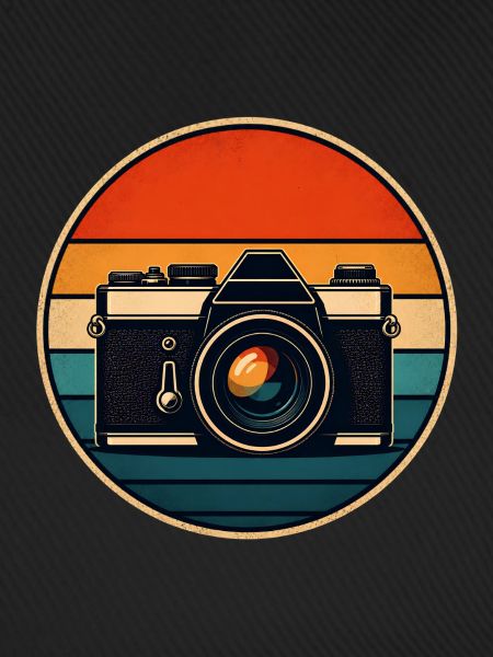 Retro Kamera Sunset Panel