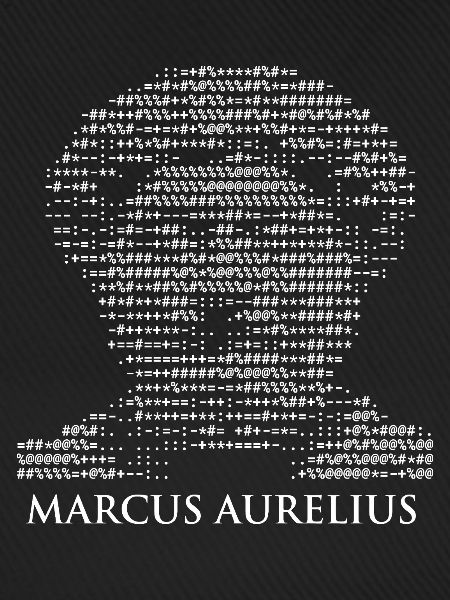 Marcus Aurelius ASCII-Kunst