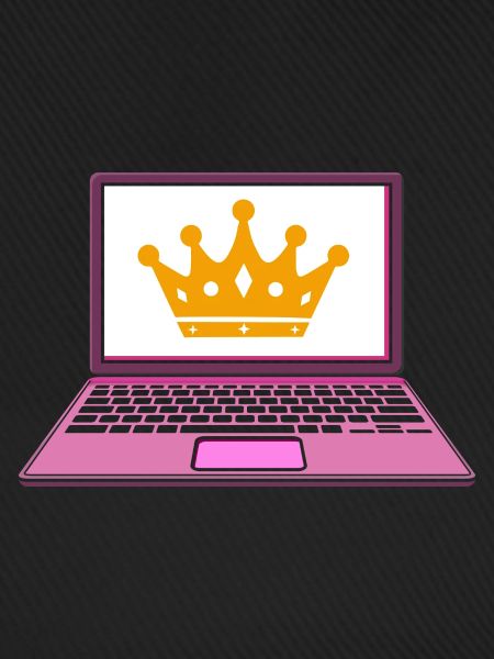 Computer Krone Königin Programmiererin