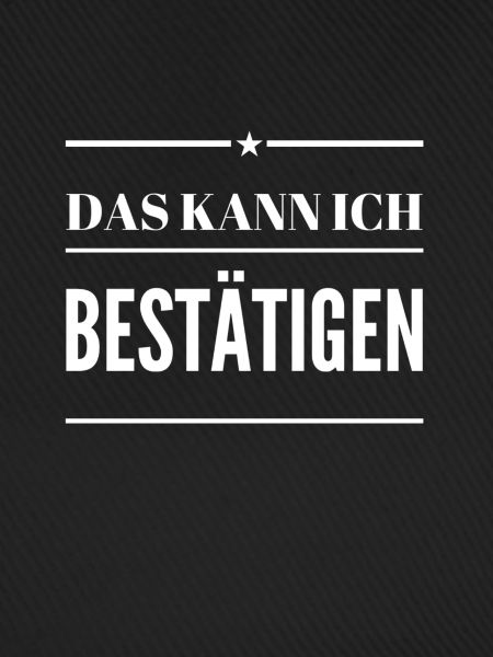 genau so ist es
