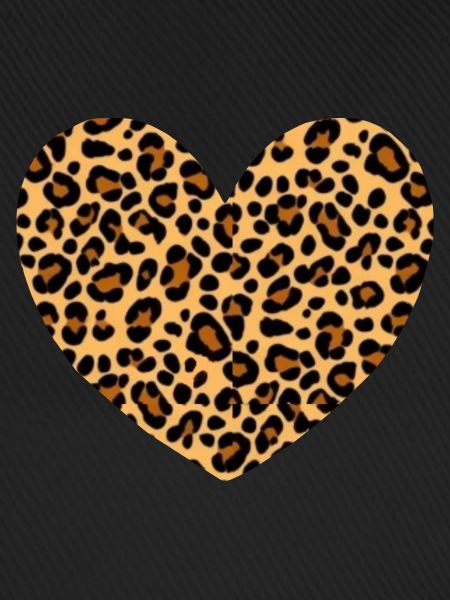 Herz Muster Leopard Geschenk