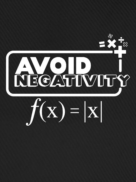 Avoid Negativity - weiß