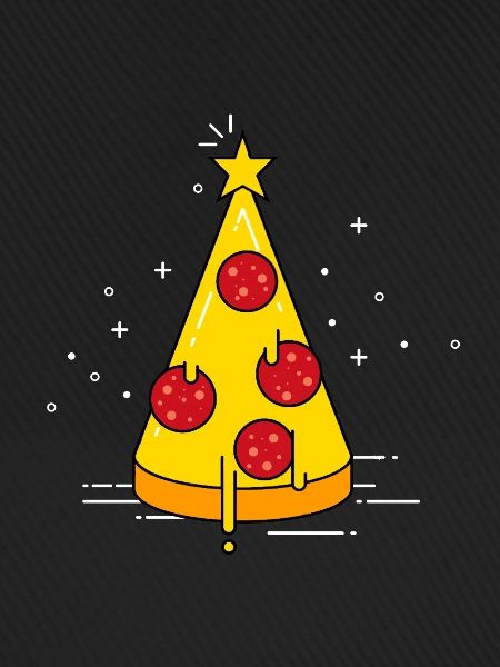 Pizza Christmas Tree