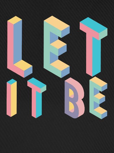 Lett it be,Typografie