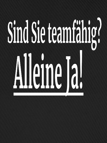 Witziger Spruch
