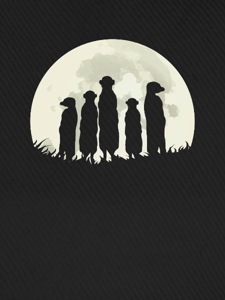 Erdmännchen Mond