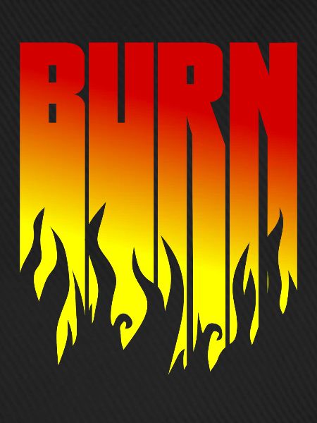 BURN - Schwarze Flammen - Flamme