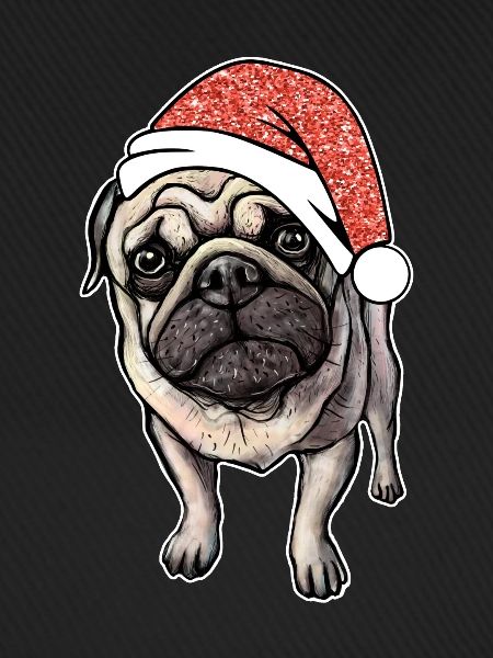 Mops Pug Weihnachten Geschenkidee