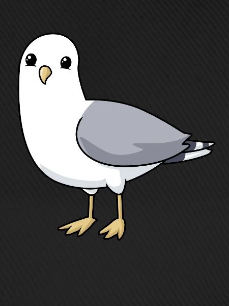 Comic Möwe Gull
