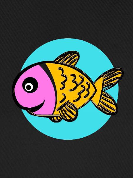 Bunter Comic Fisch