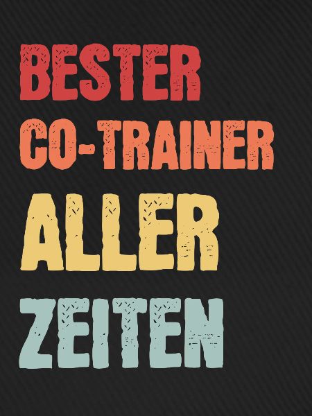 Co-Trainer Fußball-Trainer Trainer Geschenk