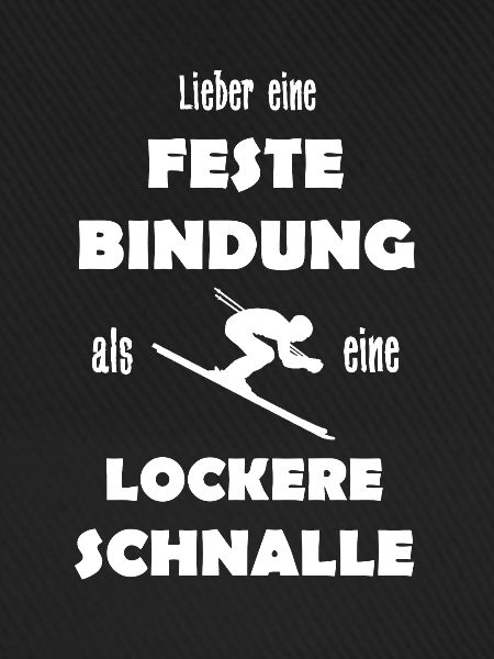 skifahrer feste Bindung