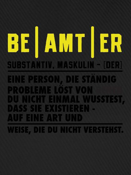 Beamter Definition Lustig