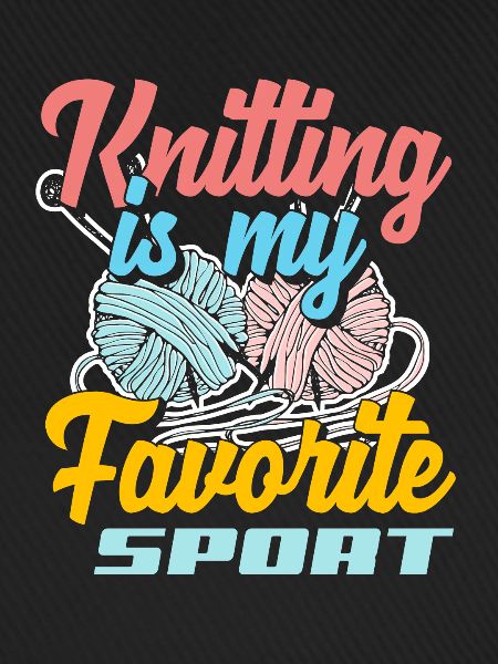 Stricken Lieblingssport Hobby Geschenkidee