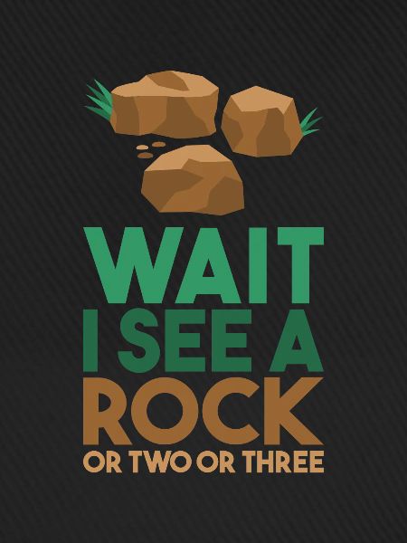 Wait I See A Rock