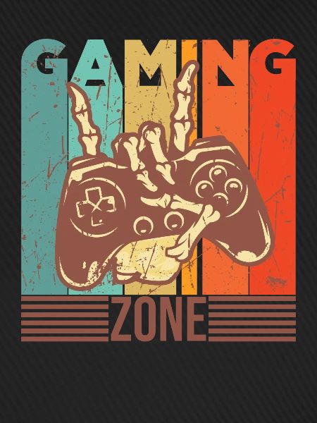 Lustiger Spruch Gaming Zone