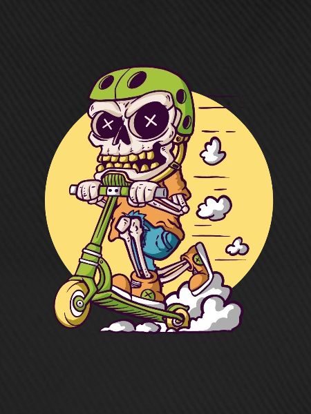 Skull Tretroller