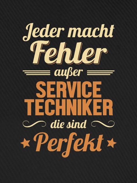 Servicetechniker sind Perfekt Techniker