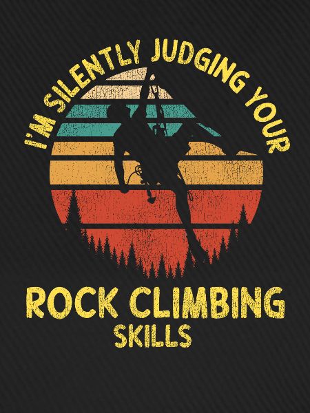 Rock Climbing Climber Retro