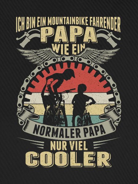 Fahrrad Fahrender Papa