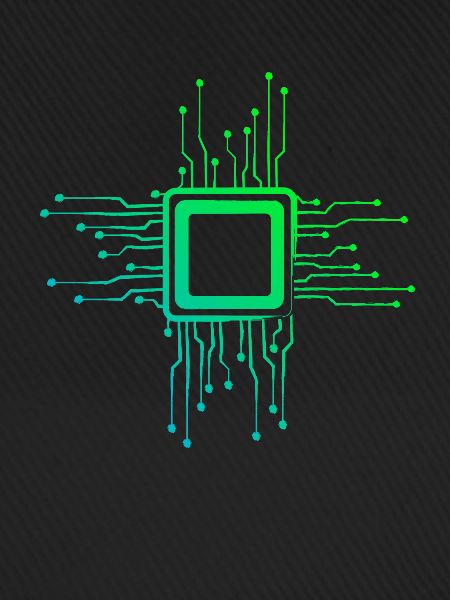 Computerchip Schaltkreise Platine