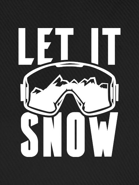 Let it Snow Winter Ski