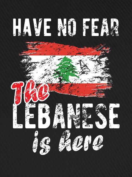 Stolzer Libanese Libanon Libanesische Flagge