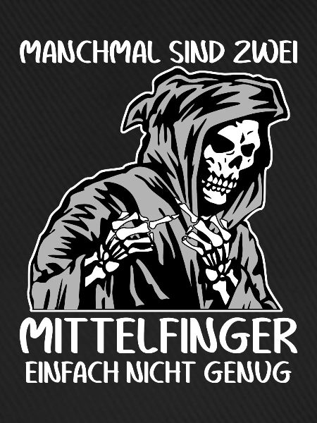 Stinkefinger Misanthrop Mittelfinger