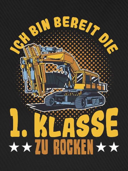 Bagger Schulbeginn Schulanfänger Schulkind