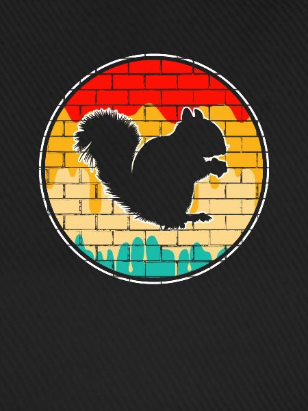 Eichhörnchen Retro