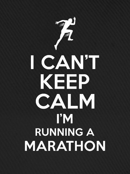 Marathon Spruch Keep Calm