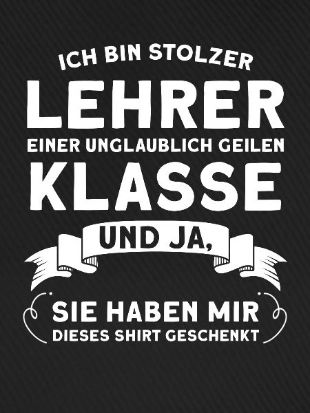 Lehrer Beruf Schullehrer Geschenk
