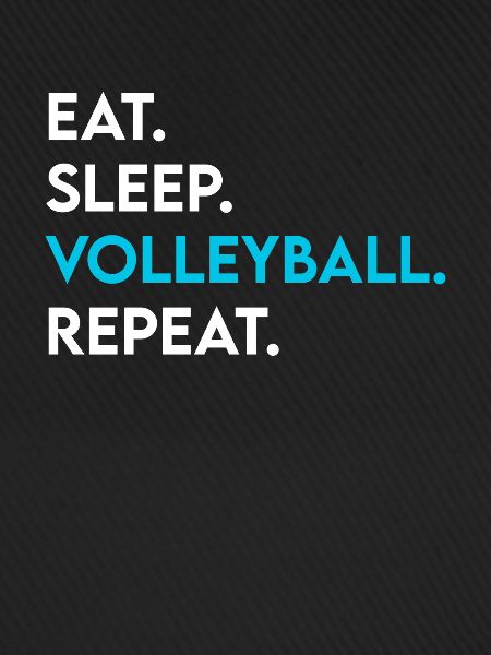 eat sleep volleyball repeat
