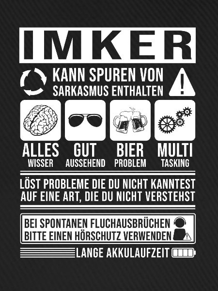Imker Spruch lustig