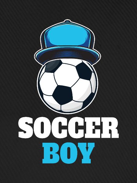 Lustiges Fußball Junge