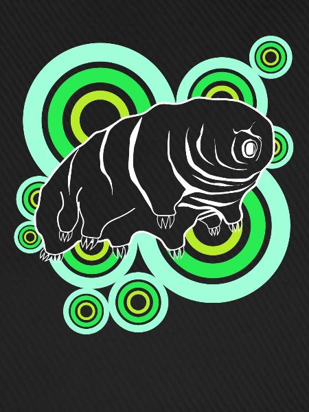 Tardigrade Retro Bärtierchen Wasserbär